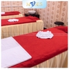 Khăn trải giường Spa chuyên dụng microfiber - Màu đỏ