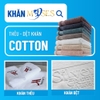 Set khăn quà tặng cotton - Nhiều màu, thêu họa tiết
