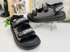 SANDAL NỮ ĐẾ BẰNG 3 QUAI DÁN HOẠ TIẾT THỜI TRANG 336-3