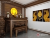Thiết kế phòng thờ hiện đại
