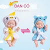 Búp Bê Em Bé Sơ Sinh Ngủ Đông 11 cm 3,5 inch Kèm Trang Phục Áo Khoát Sleeping Doll 2024