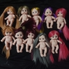 89k = Búp Bê Tái Sinh Nhựa mềm 5 inch 12 cm Vinyl reborn Baby Doll (tóc dán, bán i hình)