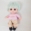 89k = Búp Bê Tái Sinh Nhựa mềm 5 inch 12 cm Vinyl reborn Baby Doll (tóc dán, bán i hình)