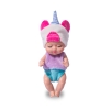 Búp Bê Em Bé Sơ Sinh Ngủ Đông 11 cm 3,5 inch Kèm Trang Phục Sleeping Doll 