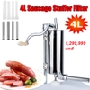 Dụng Cụ Nhồi Lạp Xưởng, Xúc Xích, Dồi Sụn Inox Cao Cấp Sausage Stuffer Filler Maker Homemade Manual Stainless Steel