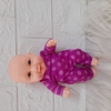 Búp Bê Tái Sinh Nhựa Mềm 18 cm 7 inch mắt 3D  Vinyl Reborn Baby Doll