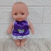 Búp Bê Tái Sinh Nhựa Mềm 18 cm 7 inch mắt 3D  Vinyl Reborn Baby Doll