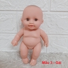 Búp Bê Tái Sinh Nhựa Mềm 18 cm 7 inch mắt 3D  Vinyl Reborn Baby Doll