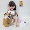 Búp Bê Tái Sinh Thân Nhựa Mềm Mại 55 cm = 22 inch Reborn Silicon Vinyl Doll