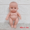 Búp Bê Tái Sinh Nhựa Mềm 18 cm 7 inch mắt 3D  Vinyl Reborn Baby Doll