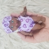 [Đủ mẫu] Búp Bê Tái Sinh Nhựa mềm 12 cm - Vinyl reborn Baby 5 inch Doll