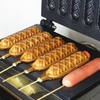 Máy Nướng Bánh 6 Xúc Xích Caro Công Nghiệp Hot Dog Waffle Maker Machine 1500W Electric 220V PVN2831