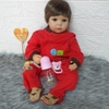 Búp Bê Tái Sinh Thân Gòn + Thân Nhựa Mềm Mại 48 cm = 19 inch Reborn Silicon Vinyl Doll