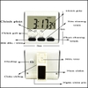 Đồng Hồ Đếm Ngược Bấm Giờ  Màn Hình LCD (tặng Kèm Pin) đồng hồ báo thức hẹn giờ đếm giờ sinh hoạt