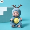 Búp Bê Em Bé Sơ Sinh Ngủ Đông 11 cm 3,5 inch Kèm Trang Phục Sleeping Doll 