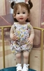 Búp Bê Tái Sinh Thân Gòn Mềm Mại 55 cm = 22 inch Reborn Silicon Vinyl Doll