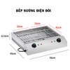 Bếp Điện Không Khói, Bếp Nướng Hải Sản BBQ 2800W + 2800W Đa Năng Nướng Thịt Xiên, Hải Sản, Đồ Ăn Nhanh