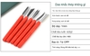 Bộ 5 Món Màu Đỏ Dao Khắc Dụng Cụ Cắt Tỉa Hoa Quả Inox Cao Cấp Carving Knife PVN6014