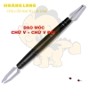 Bộ 7 Màu Đen Dụng Cụ Cắt Tỉa Hoa Quả, Bộ 6 Móc 2 Đầu Tỉa Thú + 1 Dao Rồng Carving Knife (Hàng Cao Cấp) PVN4208