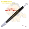 Bộ 7 Màu Đen Dụng Cụ Cắt Tỉa Hoa Quả, Bộ 6 Móc 2 Đầu Tỉa Thú + 1 Dao Rồng Carving Knife (Hàng Cao Cấp) PVN4208