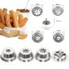 Bộ Phụ Kiện 5 món dụng cụ làm Bột Bánh Churros (Youtiao) Dùng Kèm Dụng Cụ Nhồi Xúc Xích Inox Cao Cấp Sausage Maker Stainless Steel PVN7981