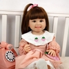 Búp Bê 55 cm = 22 inch Thân Nhựa Em Bé Cười Reborn Vinyl Doll PVN8498