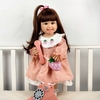 Búp Bê 55 cm = 22 inch Thân Nhựa Em Bé Cười Reborn Vinyl Doll PVN8498