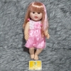 Búp Bê Bé Gái Nhựa Cao Cấp Nathaniel 43 cm Mắt Chớp _Girl 18 inch Doll