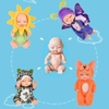 Búp Bê Em Bé Sơ Sinh Ngủ Đông 11 cm 3,5 inch Kèm Trang Phục Rừng Xanh Sleeping Doll 2024