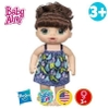 {Xã Lỗ} Búp bê Mỹ Hasbro Baby Alive 32 cm Da trắng, Tóc nâu xoăn - Baby Alive Sweet Spoonfuls Baby Doll Girl Brunette PVN1140