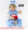 {Đủ Mẫu} Búp Bê Tiền Sản Thân Nhựa 55 cm 22 inch NPK Full Silicone Body Reborn Doll