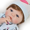 Búp Bê Nhựa Bé Gái 55 cm 22 inch NPK Full Silicone Body Reborn Doll Manocanh Trẻ Em PVN4480