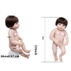 Búp Bê Nhựa Bé Gái 55 cm 22 inch NPK Full Silicone Body Reborn Doll Manocanh Trẻ Em PVN4480