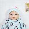 Búp Bê Nhựa Bé Gái 55 cm 22 inch NPK Full Silicone Body Reborn Doll Manocanh Trẻ Em PVN4480