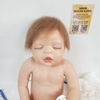 Búp Bê Nhựa  Em Bé Ngủ Đông 55 cm 22 inch NPK Full Silicone Body Reborn Doll Manocanh Trẻ Em PVN4478