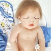 Búp Bê Nhựa  Em Bé Ngủ Đông 55 cm 22 inch NPK Full Silicone Body Reborn Doll Manocanh Trẻ Em PVN4478