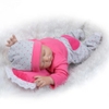 Búp Bê Nhựa Em Bé Ngủ Đông 55 cm 22 inch NPK Full Silicone Body Reborn Doll Manocanh Trẻ Em PVN4491