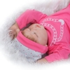 Búp Bê Nhựa Em Bé Ngủ Đông 55 cm 22 inch NPK Full Silicone Body Reborn Doll Manocanh Trẻ Em PVN4491