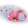 Búp Bê Nhựa Em Bé Ngủ Đông 55 cm 22 inch NPK Full Silicone Body Reborn Doll Manocanh Trẻ Em PVN4491