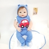 Búp Bê Nhựa Mắt 3D 55 cm 22 inch NPK Full Silicone Body Reborn Doll Manocanh Trẻ Em PVN4477