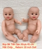 Búp Bê Tái Sinh Nhựa Mềm Mắt Chớp 45 Cm 18 Inch Reborn Doll Đồ Chơi Cho Bé