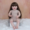 Búp Bê Tái Sinh Thân Gòn BZDOLL Tóc Dài Mắt Xanh 55 cm 22 inch Reborn Vinyl Doll  PVN3404