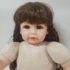 Búp Bê Tái Sinh Thân Gòn KEIUMI Môi Cong Tóc Dài Bộ Len Trắng 50 cm 20 inch Reborn Vinyl Doll PVN4510