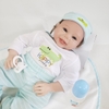 Búp Bê Tái Sinh Thân Gòn Mềm Mại Bé Trai Cười 2 Răng 55 cm 22 inch NPK Reborn Vinyl Doll PVN4416