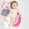 Búp Bê Tái Sinh Thân Gòn Mềm Mại 55 cm = 22 inch NPK Reborn Vinyl Doll (Màu Áo Ngẫu Nhiên) PVN4418