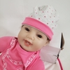 {SALE 50% CÒN 499K} Búp Bê Tái Sinh Thân Gòn Mềm Mại Bé Cười 2 Răng 55 cm = 22 inch NPK Reborn Vinyl Doll PVN4410