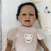 Búp Bê Tái Sinh Thân Gòn Mềm Mại Em Bé Châu Phi 2 Răng 55 cm = 22 inch NPK Reborn Vinyl Doll PVN4447