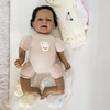 Búp Bê Tái Sinh Thân Gòn Mềm Mại Em Bé Châu Phi 2 Răng 55 cm = 22 inch NPK Reborn Vinyl Doll PVN4447