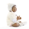 Búp Bê Thân Gòn Mềm Mại Em Bé Châu Phi 55 cm 22 inch NPK Reborn Vinyl Doll PVN4411