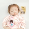 Búp Bê Tái Sinh Thân Gòn Mềm Mại Em Bé Ngủ Đông Olivia 55 cm = 22 inch NPK Reborn Vinyl Doll PVN4412